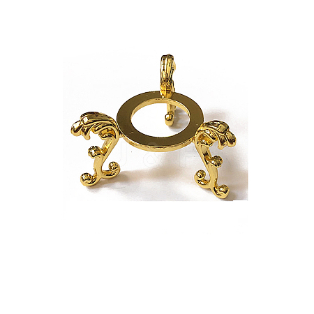 Alloy Crystal Ball Base Display Stand WICR-PW0001-15B-G-1