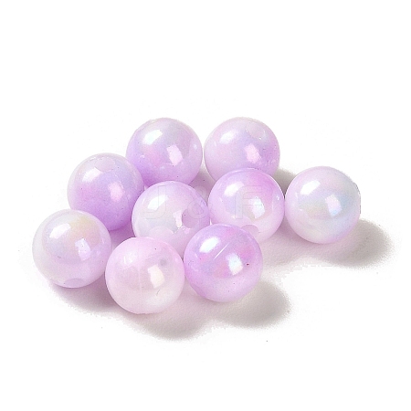 Opaque Acrylic Beads OACR-Z016-01A-10-1