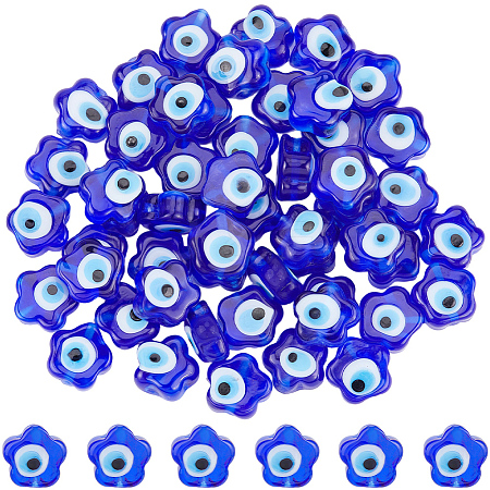 Handmade Evil Eye Lampwork Beads LAMP-SC0001-82-1