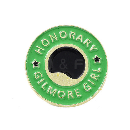 Word Honorary Gilmore Girl Zinc Alloy Enamel Pin Brooch JEWB-C028-03G-G-1