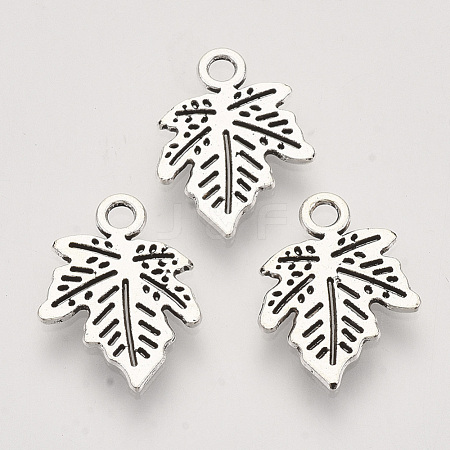 Autumn Theme Tibetan Style Alloy Pendants TIBEP-T009-16AS-RS-1