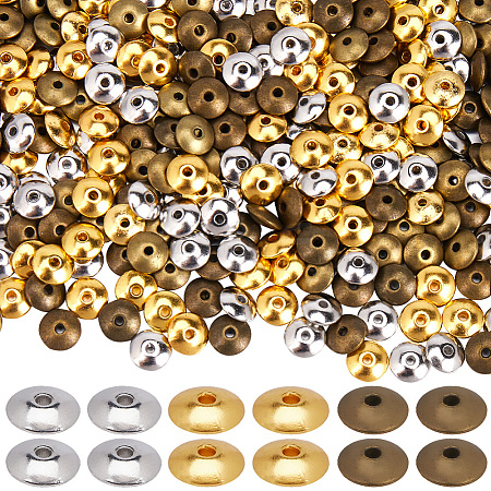 600Pcs 3 Colors Tibetan Style Spacer Beads FIND-SP0002-26-1