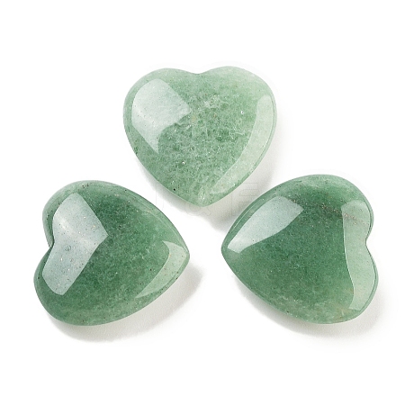 Heart Natural Green Aventurine Worry Stone G-C134-06A-15-1