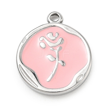304 Stainless Steel Enamel Pendants SA-CBA8A4A-04A-P-1
