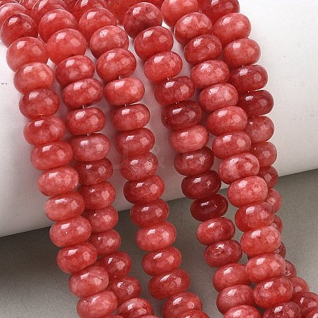 Dyed Natural White Jade Beads Strands GG-CBA9281-A18-5x8mm-1