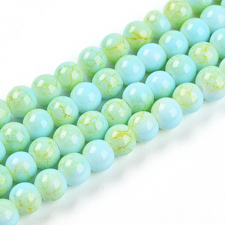 Baking Paint Glass Beads X1-DGLA-N003-4mm-C04-1