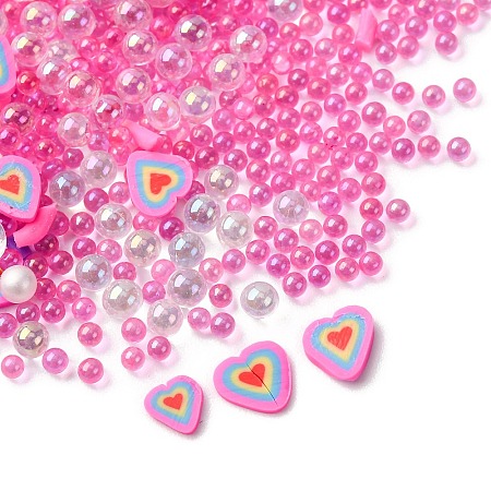 Handmade Polymer Clay Cabochons and Plastic Beads for DIY Jewelry Making Findings CLAY-B007-04H-1