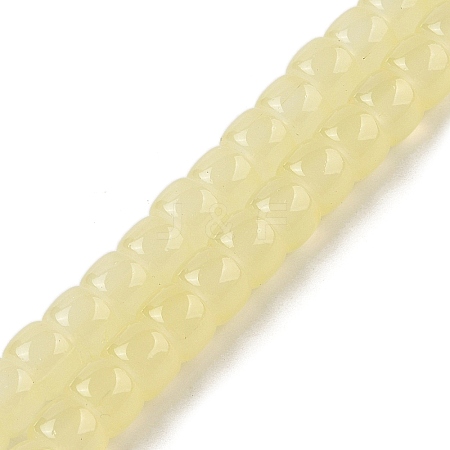 Baking Plating Glass Beads Strands X1-GLAA-H036-01F-1