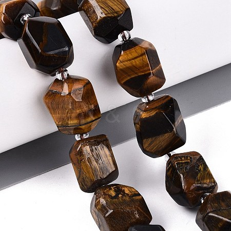 Natural Tiger Eye Beads Strands G-N362-07A-03-1