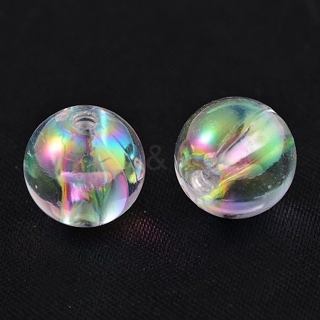 Eco-Friendly Transparent Acrylic Beads PL734-2-1