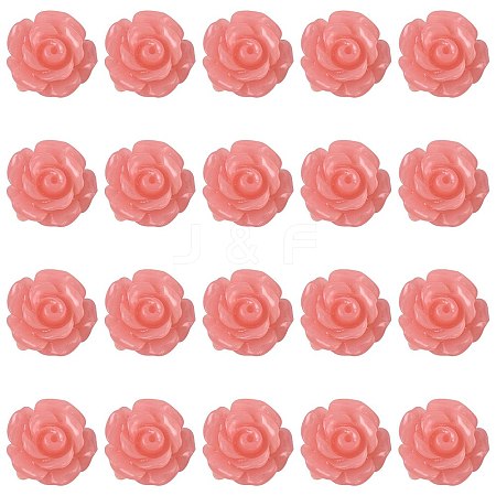 20Pcs Synthetic Coral Carved Dyed Beads SHEL-FS0001-10-1
