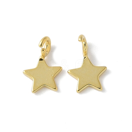 925 Sterling Silver Star Charms STER-M099-04G-1