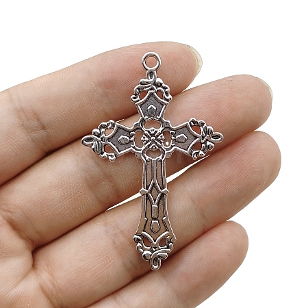 Tibetan Style Alloy Pendants PW-WGC8B3B-01-1