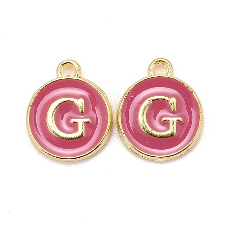 Golden Plated Alloy Enamel Charms LS-ENAM-S118-08G-1