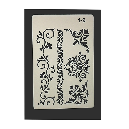 Eco-Friendly PET Plastic Hollow Painting Silhouette Stencil LS-DRAW-PW0008-01I-1