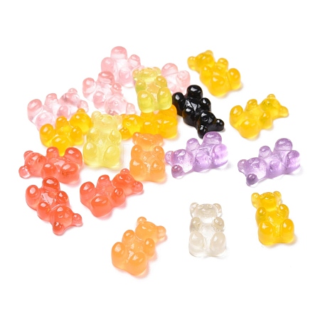 Bear Resin Cabochons CRES-N007-32-1