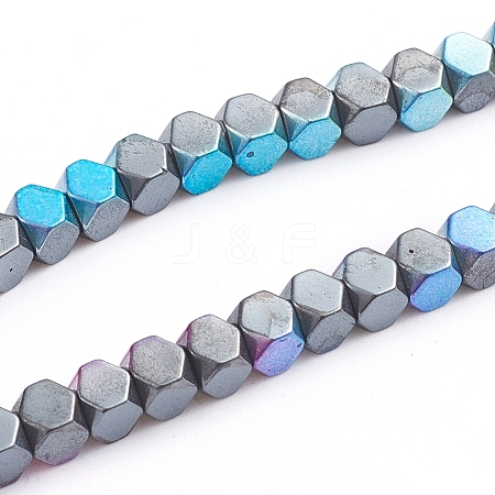 Electroplated Non-magnetic Synthetic Hematite Beads Strands G-L562-08B-1