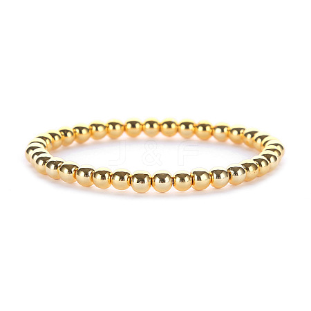 Synthetic Non-magnetic Hematite Beaded Stretch Bracelets for Men Women LS-YP2747-4-1
