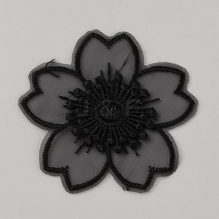 Organza Embroidery Sew on Appliques PATC-WH0008-61D-1