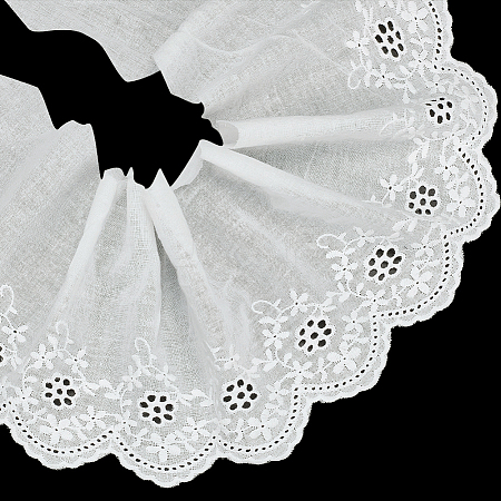 4.7~5 Yards Cotton Embroidery Flower Ribbons OCOR-MA0001-03B-1