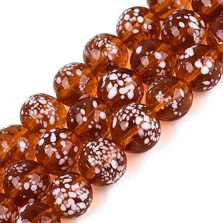 Handmade Lampwork Beads Strands LAMP-Q041-11H-1