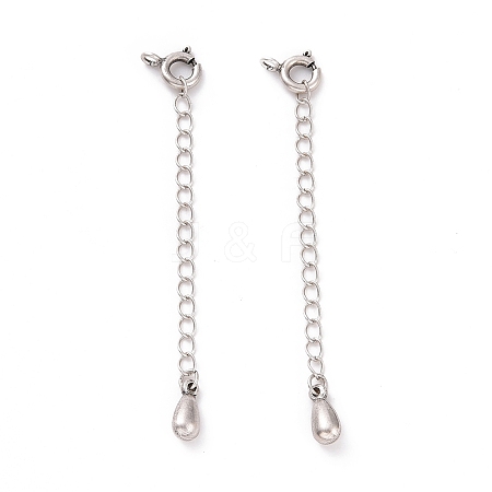 925 Sterling Silver Chain Extenders STER-D036-39AS-1