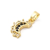 Brass Micro Pave Cubic Zirconia Pendants KK-S510-10G-2