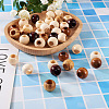 Craftdady 100Pcs 5 Style Pine Wood Beads WOOD-CD0001-17-5