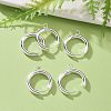 201 Stainless Steel Huggie Hoop Earring Findings STAS-P283-01G-S-4