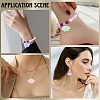 15Pcs 5 Colors Resin Pendants RESI-YW0005-57-6