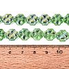Baking Paint Electroplate Transparent Glass Beads Strands EGLA-Q136-04A-10-4