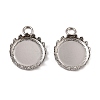 304 Stainless Steel Pendant Cabochon Settings STAS-NH0003-03P-03-1