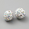 Handmade Polymer Clay Rhinestone Beads CLAY-WH0011-08L-2