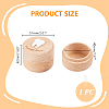 Round Printed Wood Baby Tooth Keepsake Cases with Lids CON-WH0113-12C-2