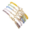 Natural & Synthetic Mixed Gemstone & Shell Pearl Beads & Glass Beaded Bracelets for Women BJEW-JB13078-4