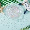 1500Pcs 3 Styles Resin Half Round Bubble Beads MRMJ-SC0001-41-3