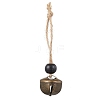 Iron Bell Pendant Decoration HJEW-JM02488-01-1