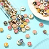 100Pcs Alloy Enamel Beads ENAM-CJ0002-84-5