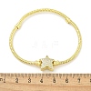 Brass Micro Pave Cubic Zirconia Link Bracelets BJEW-S158-18G-5