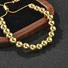 Rack Plating Brass Round Beaded Slider Bracelet for Women BJEW-B066-01A-02-1