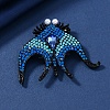 Manta Ray Rhinestone Brooch PW-WGC7FBE-06-1