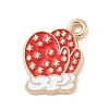 Christmas Alloy Enamel Pendants ENAM-K074-01G-01-1