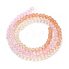 Transparent Painted Glass Beads Strands DGLA-A034-T4mm-A20-5