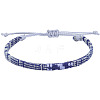 Adjustable Bohemian Style Cotton & Linen Cord Braided Bracelets for Friendship OB0004-19-1