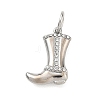 304 Stainless Steel Rhinestone Pendants FIND-T075-07P-1