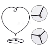 Heart Iron Air Plant Flower Pot Holder Stand Display Ornament ODIS-WH0025-166-4