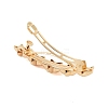 Alloy Hair Barrettes OHAR-H010-01G-KCG-3