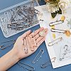 ARRICRAFT 36pcs 6 Colors Iron Safety Pins IFIN-AR0001-07-3