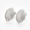 Non-Tarnish 304 Stainless Steel Stud Earring Findings STAS-S079-70B-2