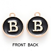Golden Plated Enamel Alloy Charms ENAM-SZ0001-26B-B-3